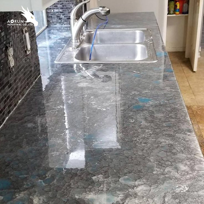 Countertop κολλών χρώματος εποξική ρητίνη 12mm30mm σαφής υγρή εποξική ρητίνη