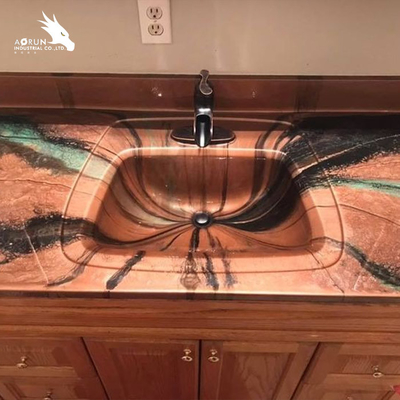 Countertop κολλών χρώματος εποξική ρητίνη 12mm30mm σαφής υγρή εποξική ρητίνη