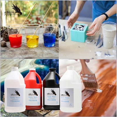 Χονδρικοί διαφανείς σαφείς εποξικής ρητίνης επιτραπέζιων κορυφών ξύλινοι Resina Epoxica κατασκευαστές εποξικής ρητίνης τιμών υγροί