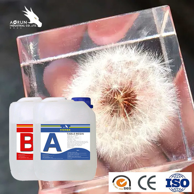 Η εποξική ρητίνη τέχνης 1:1 αβ που θεραπεύει το επίστρωμα χύνει πυκνά το εποξικό συστατικό δύο