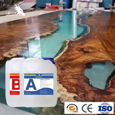 Η ξύλινη εποξική ρητίνη τεχνών τέχνης DIY υψηλή σχολιάζει το διαφανές ιξώδες υγρό