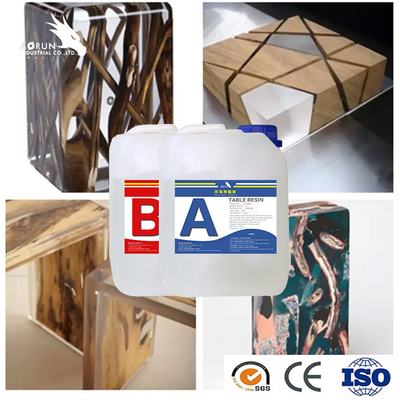 Ξύλινο Tabletop υλικό πληρώσεως αβ εποξικής ρητίνης τέχνης που θεραπεύει γρήγορα τη σαφή εποξική ρητίνη