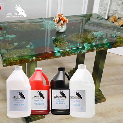 Countertop επιτραπέζιων κορυφών κόλλας εποξικής ρητίνης κρυστάλλου εποξικής ρητίνης 1:1 σαφές ξύλινο επίστρωμα