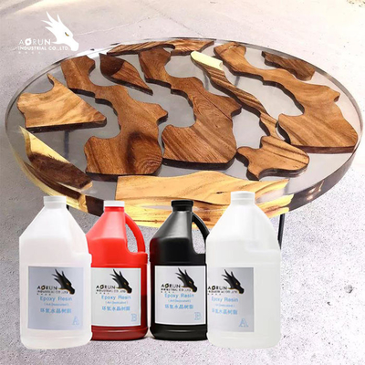 Countertop επιτραπέζιων κορυφών κόλλας εποξικής ρητίνης κρυστάλλου εποξικής ρητίνης 1:1 σαφές ξύλινο επίστρωμα
