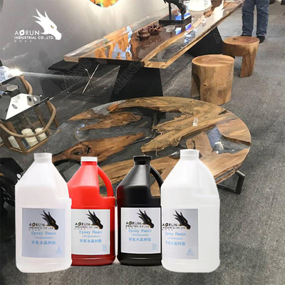 Countertop επιτραπέζιων κορυφών κόλλας εποξικής ρητίνης κρυστάλλου εποξικής ρητίνης 1:1 σαφές ξύλινο επίστρωμα