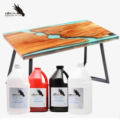 Countertops φραγμών κρύσταλλο ρητίνης ποταμών - σαφής εποξικός καθαρός διαφανής κόλλας αβ