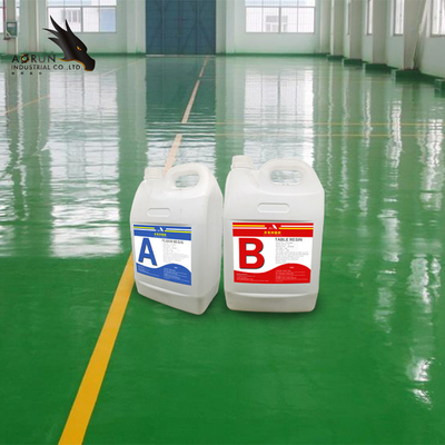 Το Odorless υγρό γυαλί χύνει βαθιά στο εποξικό χρώμα πατωμάτων την τρισδιάστατη αυτοκόλλητη ετικέττα πατωμάτων εποξική ρητίνη πατωμάτων