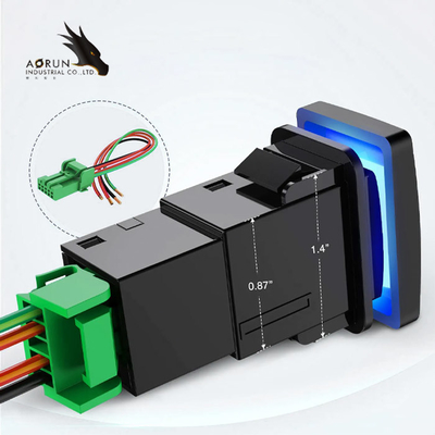 Aorun εμπορικών σημάτων 12V των διάφορων οδηγήσεων συμβόλων ελαφρύς φραγμών ώθησης κουμπιών διακοπτών της Toyota διακοπτών διακόπτης ελέγχου αυτοκινήτων κεντρικός