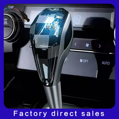 Η αυτόματη εσωτερική αφή Luminous Pommeau de Levier de Vitesse de Voiture RGB κρυστάλλου εξαρτημάτων οδήγησε το εξόγκωμα εργαλείων αυτοκινήτων μετατόπισης