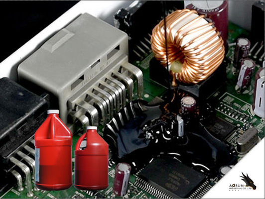 Μαύρη Potting PCB κόλλα δύο Potting συστατικής σιλικόνης κόλλα μιγμάτων